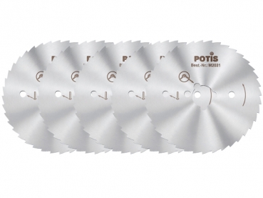 POTIS Kreismesser 80er gezahnt ECO - 5er Vorteilspack